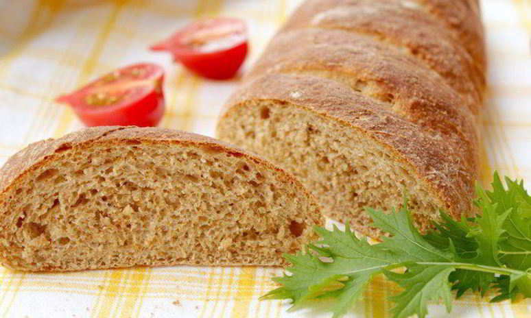 Рецепт батона цельнозернового с отрубями