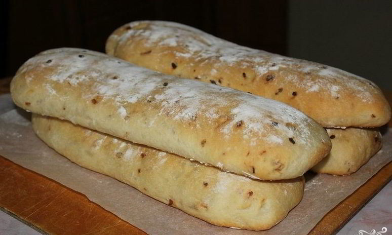 Рецепт чиабатты с луком