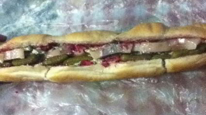 фаршированный багет — шуба в шубе