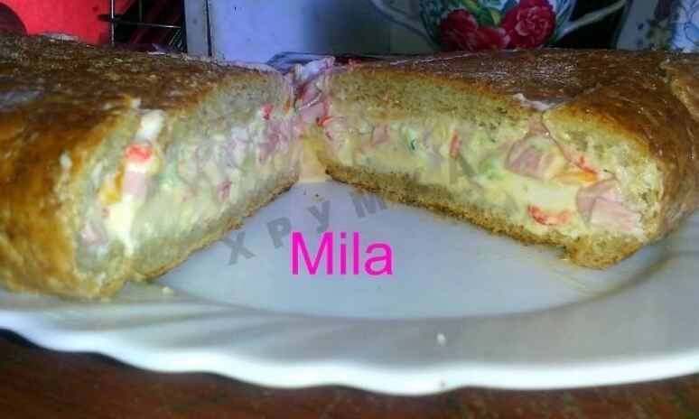 Рецепт фаршированного хлеба