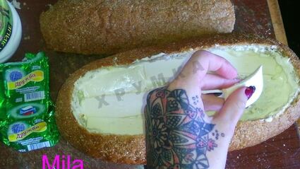 фаршированный хлеб