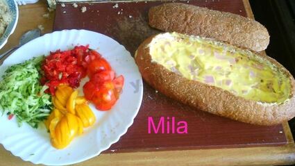 фаршированный хлеб