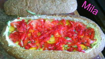 фаршированный хлеб