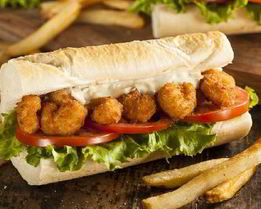 Французский багет с рыбой