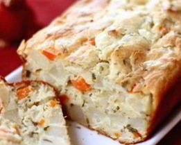 Картофельно-морковный хлеб с зеленью