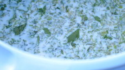 хлеб с зеленью быстрый