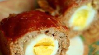 Мясной хлеб Митлоф с яйцом