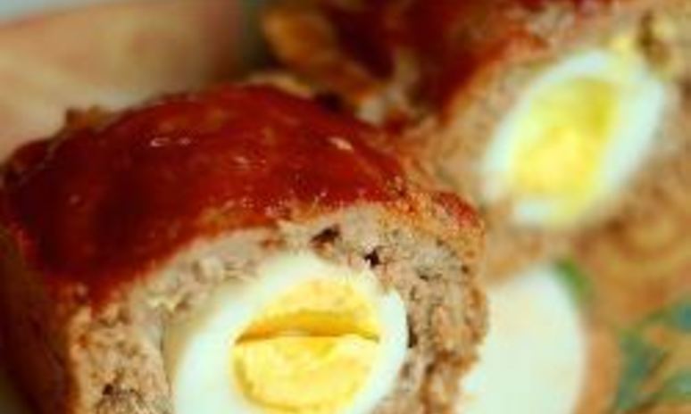 Рецепт мясного хлеба митлоф с яйцом