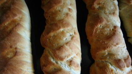 овсяно-горчичные крученые багеты