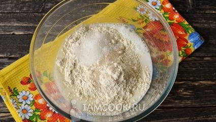 пирог-хлеб на скисшем молоке