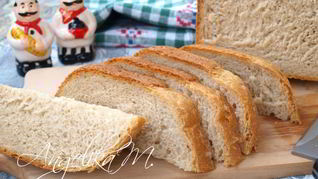 Пшенично-ржаной хлеб с кунжутом в хлебопечке