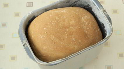 пшенично-ржаной хлеб с кунжутом в хлебопечке