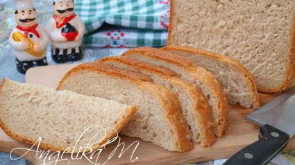 пшенично-ржаной хлеб с кунжутом в хлебопечке