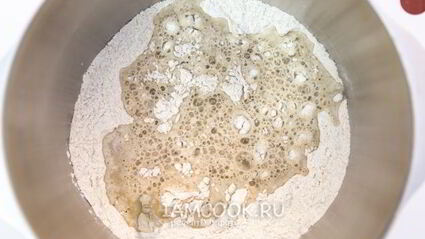 пшенично-ржаной хлеб в духовке