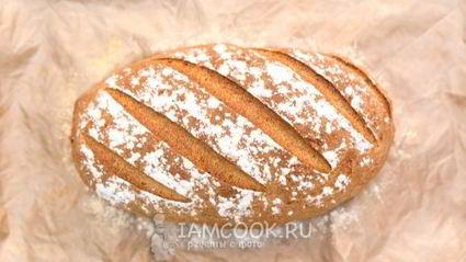 пшенично-ржаной хлеб в духовке