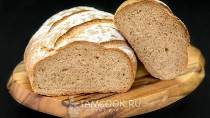 пшенично-ржаной хлеб в духовке