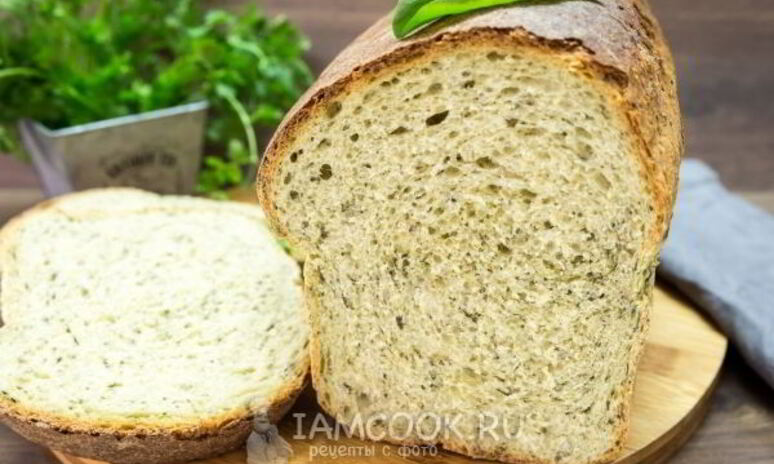 Рецепт шпинатного хлеба с цельнозерновой мукой в духовке