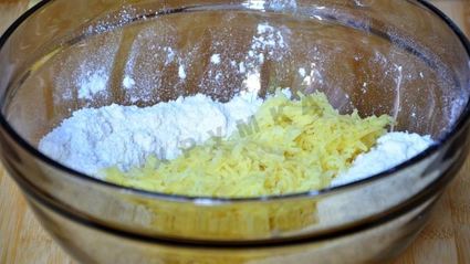 сконы с отварным картофелем