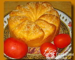 Томатный хлеб с кунжутом
