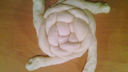 творожный хлеб плетенка