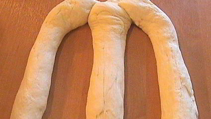 творожный хлеб плетенка