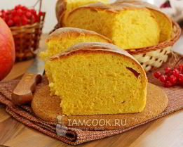 Тыквенный хлеб в хлебопечке