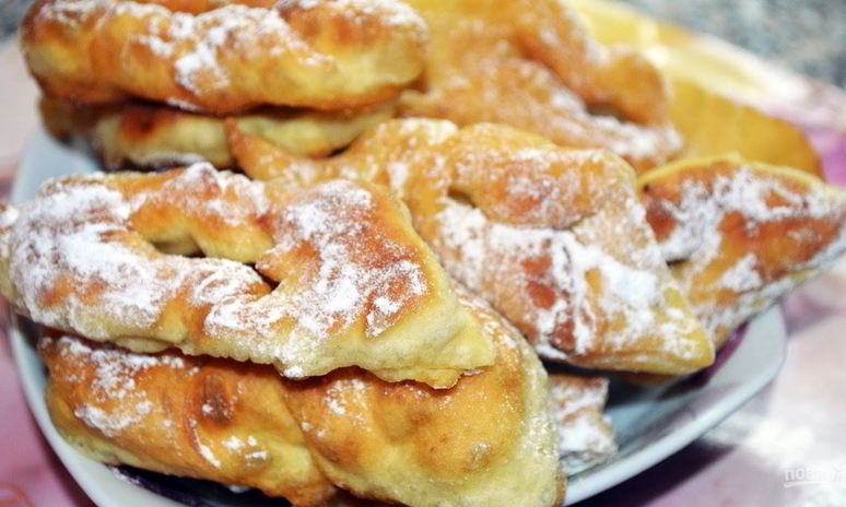 Рецепт хвороста на кефире мягкий