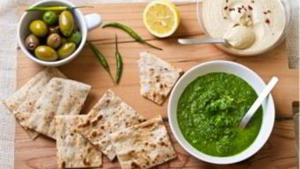 армянский лаваш с зеленью