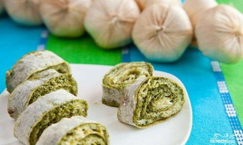 Рецепт блинчиков из лаваша с начинкой