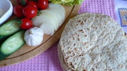 домашний лаваш с начинкой