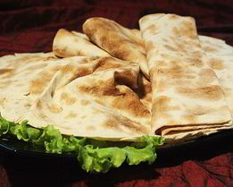 Домашний тонкий лаваш на сковороде