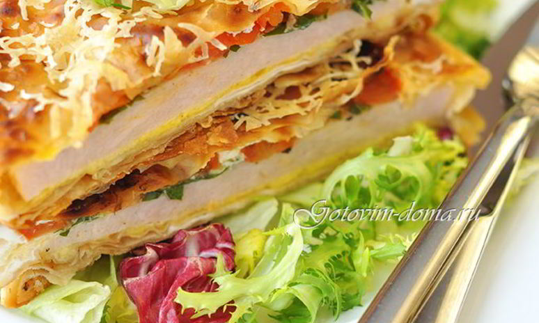 Рецепт горячей закуски в лаваше ека