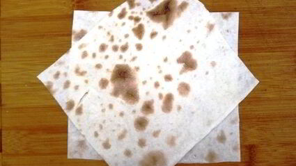 греча с печенью в корзинке из лаваша