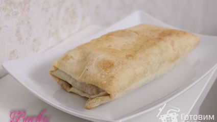 конвертики из лаваша с мясом и картофелем