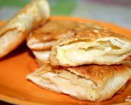 Конверты из лаваша с сыром