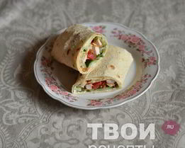 Курица в лаваше