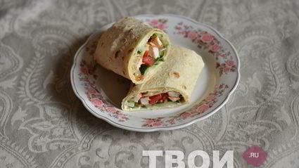 курица в лаваше