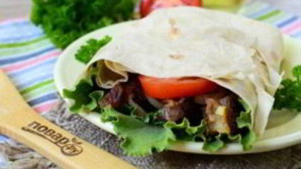 лангет в лаваше