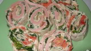 Лаваш с колбасой