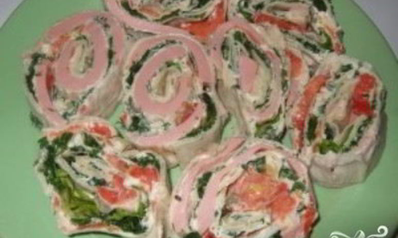 Рецепт лаваша с колбасой