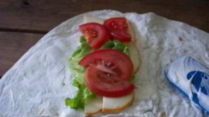 лаваш с копченым сыром