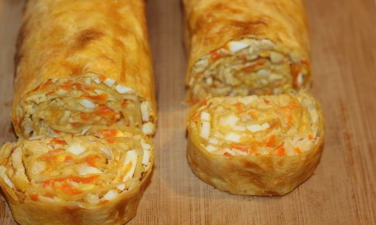 Рецепт лаваша с курицей