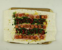 Лаваш с начинкой в духовке