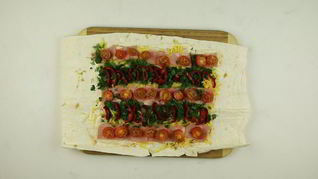 Лаваш с начинкой в духовке