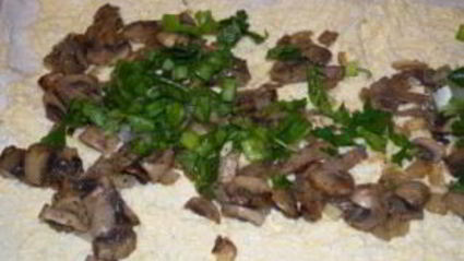 лаваш с шампиньонами