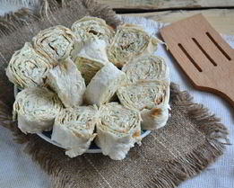 Лаваш с сыром и укропом