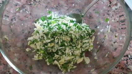 лаваш с сыром и зеленью