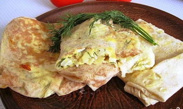 Рецепт лаваша с сыром на сковороде