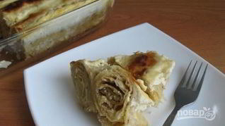 Лаваш с творогом сладкий