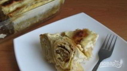 лаваш с творогом сладкий